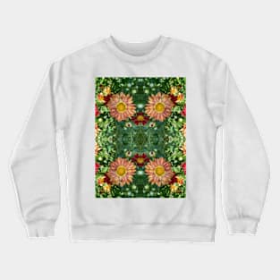 Fall Flower Pattern Crewneck Sweatshirt